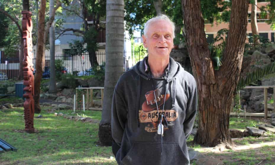 Henry Wilson, 73, slept rough at Sydney’s Central Station for several months.