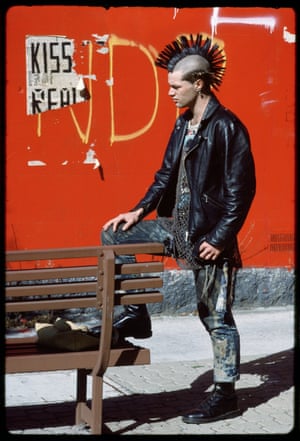 Gordon, young man, punk, Greville Street Prahran. 1985