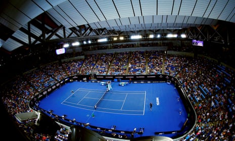 Match played on Margaret Court Arena, at the 2016 Australian Open tennis tournament at Melbourne Park, Australia.