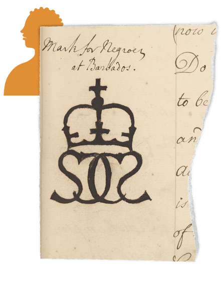 South Sea Company paperwork bearing the logo for the branding