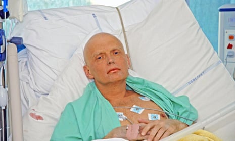 Alexander Litvinenko in London’s University College Hospital in 2006, three days before he died from the radioactive polonium in his body. 