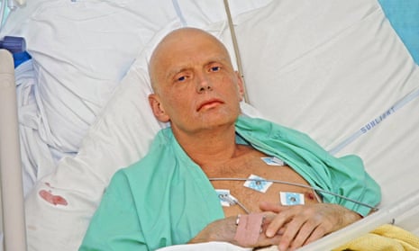 Alexander Litvinenko is pictured at the intensive care unit of University College hospital in London on 20 November 2006 after being poisoned with a radioactive substance.
