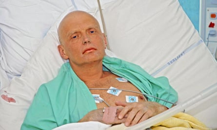 Alexander Litvinenko in hospital after being poisoned