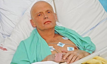 Litvinenko at University College hospital three days before he died.