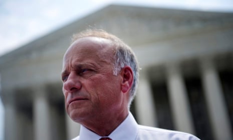 Steve King, who has regularly been re-elected by double-digit margins, is suddenly facing a tight race, with backers and the national Republican party withdrawing support.