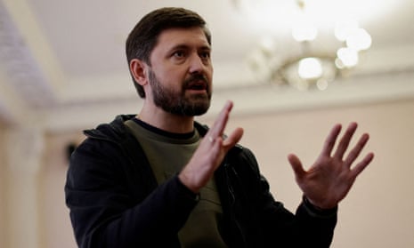 Mariupol Mayor Vadym Boichenko speaks during an interview with Reuters, amid Russia's invasion of Ukraine, at an undisclosed location in Ukraine, 21 April 2022.