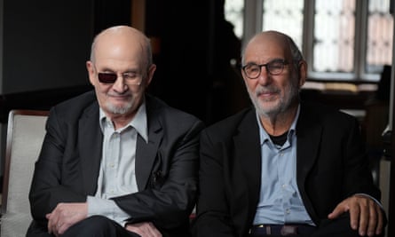 Salman Rushdie and Alan Yentob.