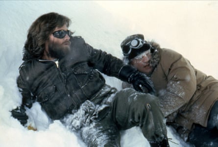 Kurt Russell, left, in The Thing, 1982.