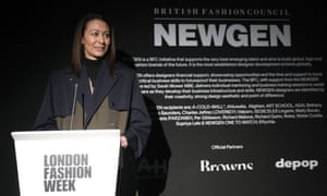 The British Fashion Council chief executive, Caroline Rush