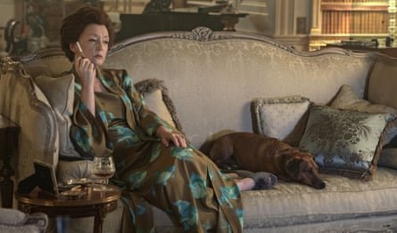 Lesley Manville as Princess Margaret in The Crown.