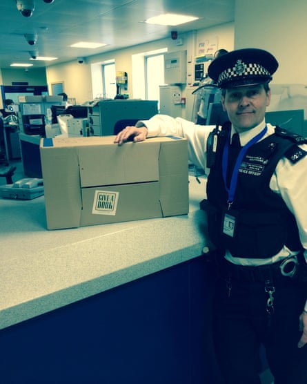 Steve Whitmore delivering books to one of the Custody Suites