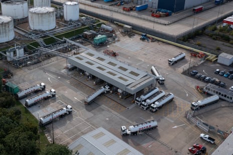 An aerial view of Buncefield’s BP Plc fuel terminal in Hemel Hempstead, United Kingdom, today.