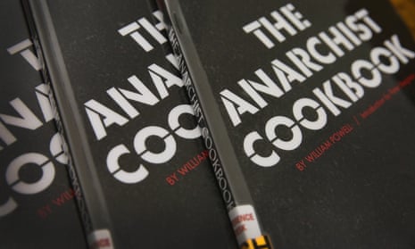 Copies of The Anarchist Cookbook by William Powell.
