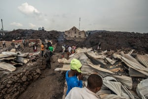 The lava spared the main city in eastern DRC from disaster