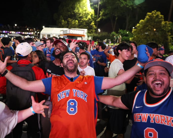 The Knicks’ hedonistic NBA finals run has been a relief from the exhaustion of US politics