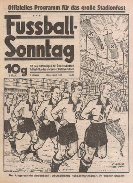 The programme for the so-called “reconciliation game” between Austria and Germany in Vienna in April 1938.