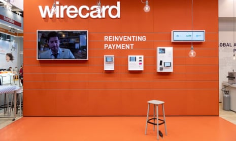 Stand of the financial services company Wirecard at a trade show