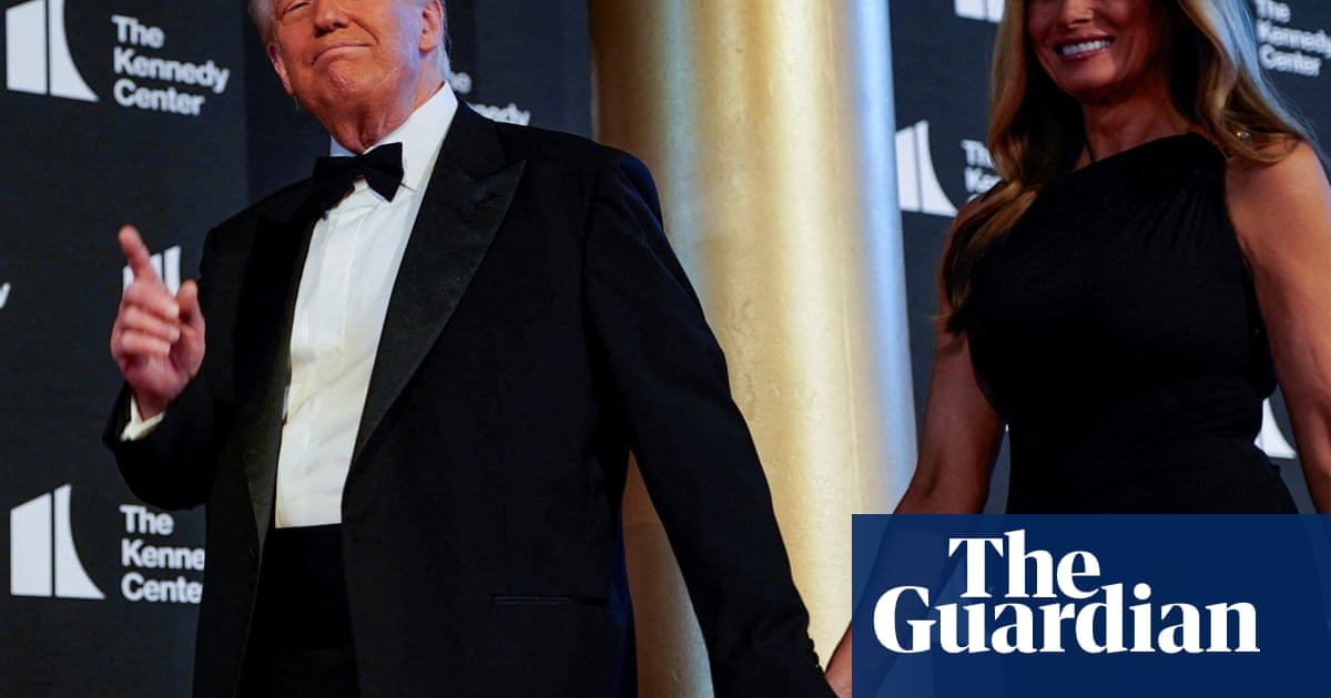 Boos, cheers and a heavy dose of irony as Trump takes in Les Mis against backdrop of LA protests