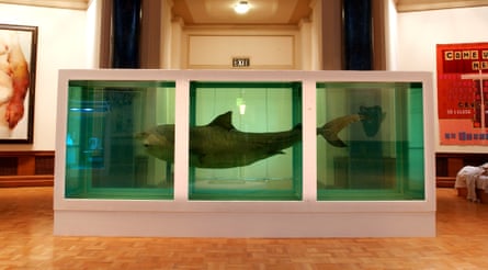 Damien Hirst’s The Physical Impossibility of Death in the Mind of Someone Living, 1991, in the Saatchi Gallery at County Hall, London