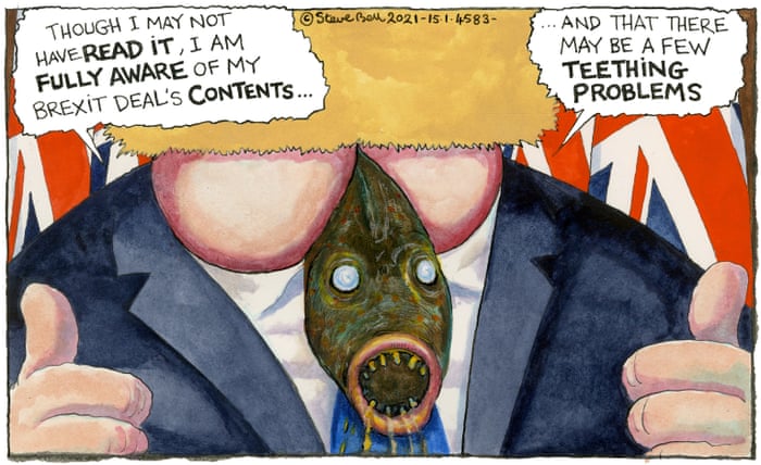 Steve Bell On Teething Problems For Fisheries Post Brexit Cartoon Opinion The Guardian Steve Bell On Teething Problems For Fisheries Post Brexit Cartoon Opinion The Guardian