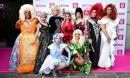 Contestants on the first series of Drag Race.