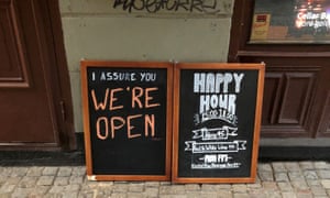 A sign outside a bar in Stockholm