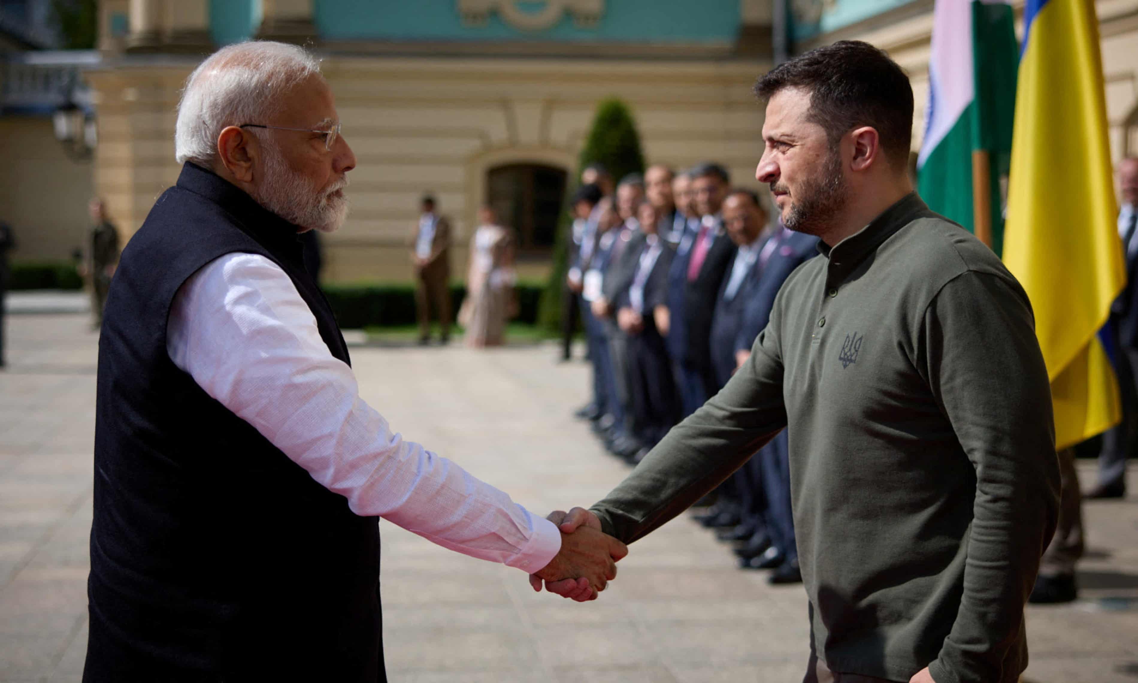 Zelenskiy says India supports Ukraine’s sovereignty with ‘history made’ in meeting with Modi (theguardian.com)