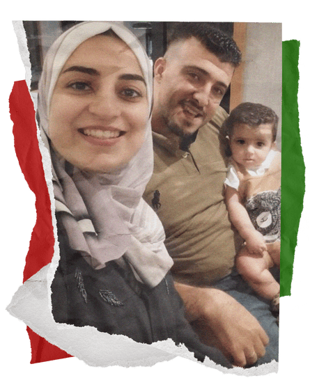 Suha Nasser with her husband and son