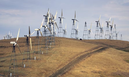 Windmills near Livermore, California. State officials have spent years trying to advance plans for wind development.