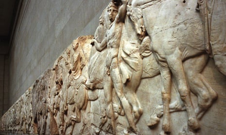 A frieze that forms part of the Parthenon marbles.