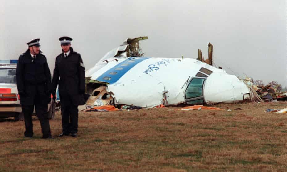 The remains of Pan Am flight 103