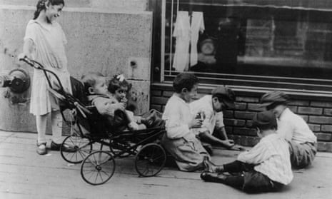 City children - Syrian children playing in street, New York. No date or location recorded