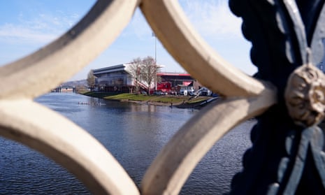 A view of the City Ground from Trent Bridge
