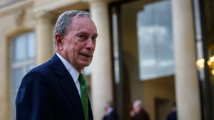 Former New York City mayor Michael Bloomberg in Paris. Of the 1,500 interns hired during his administration, one in five had been recommended by someone internally.
