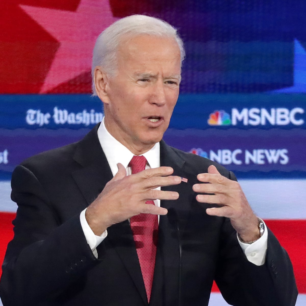 Joe Biden S Democratic Debate Word Salad Gives Plenty To Chew On Us News The Guardian