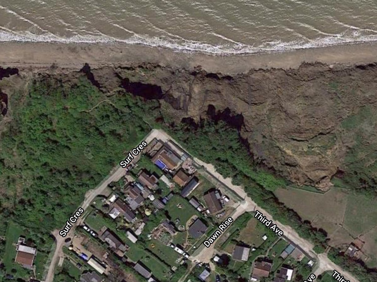 Kent Homes Evacuated After Partial Cliff Collapse Kent The Guardian