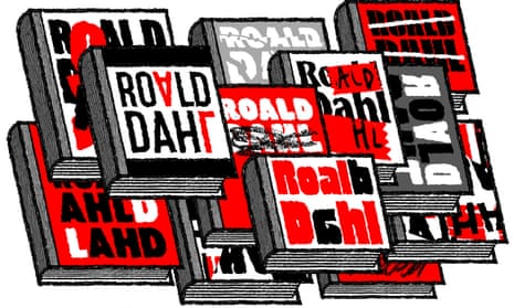 Illustration of Roald Dahl books
