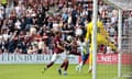 Rangers’ Rabbi Matondo has an attempt at goal