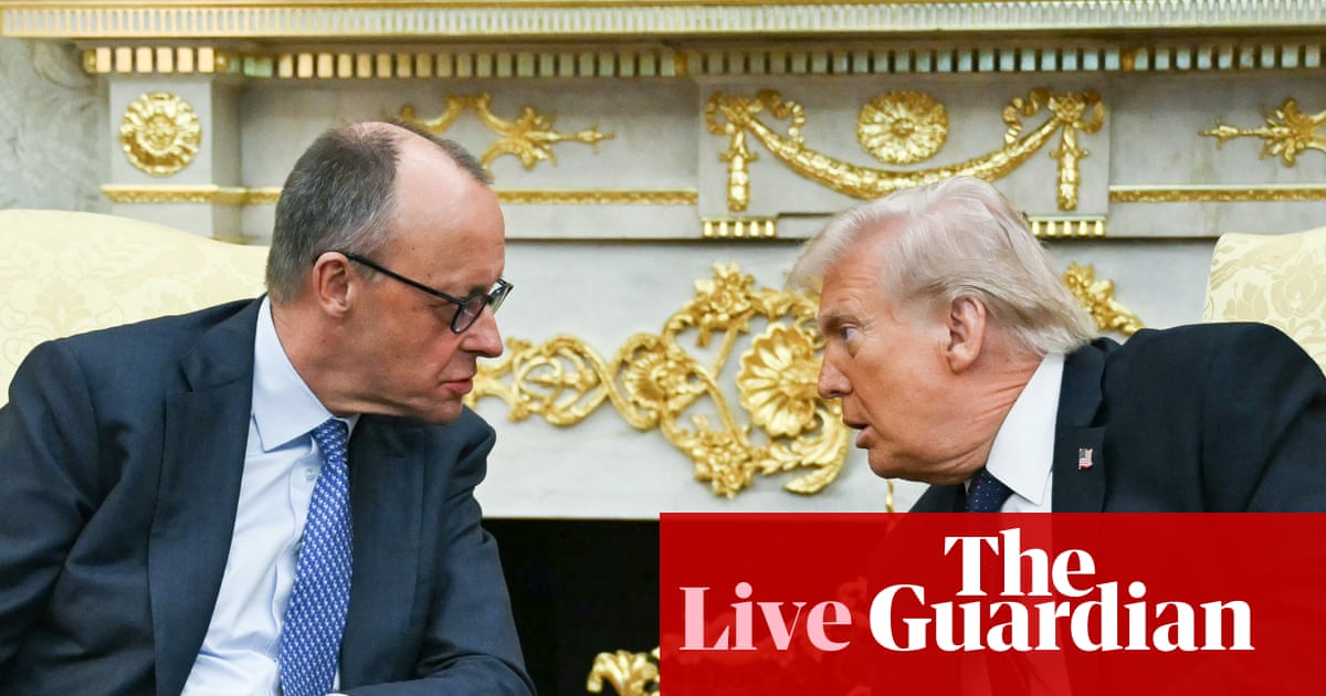 Donald Trump claims ‘I might have forced’ Israel’s hand on Iran strikes in meeting with German chancellor – live