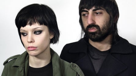 Alice Glass with her former bandmate, Ethan Kath.