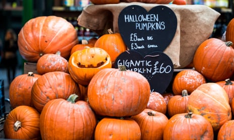Halloween Pumpkin Display at Borough Market, London