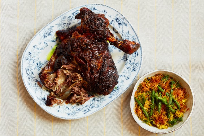 Thomasina Miers' recipe for slow-cooked yoghurt and turmeric lamb
