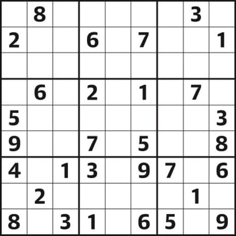 Sudoku 6,047 easy, Life and style