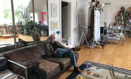 John Aldus in his studio