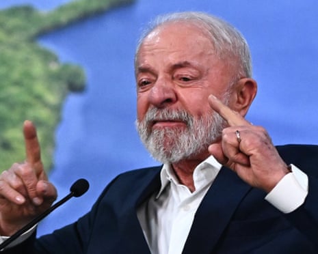 Luiz Inácio Lula da Silva speaks at the climate conference Cop30.