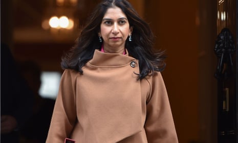 Suella Braverman leaving Downing Street after a cabinet meeting