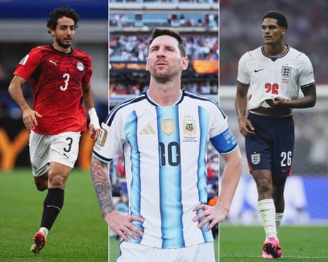 Mohamed Hany, Lionel Messi and Jarell Quansah.