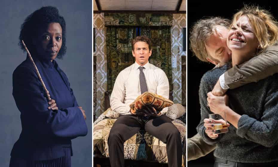 Noma Dumezweni as Hermione Granger in Harry Potter and the Cursed Child, Andy Karl as Phil Connors in Groundhog Day at the Old Vic,  and Billie Piper as Her in Yerma at the Young Vic