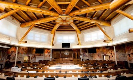 The Navajo Nation Council Chambers.