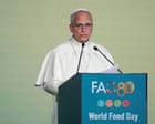 Pope Leo urges world leaders to end ‘historic offence’ of hunger